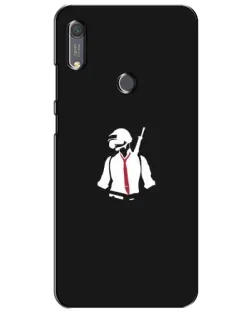 Чохол для Huawei Y6s з картинкою «PUBG — силует воїна»