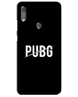 Чохол для Huawei Y6s з картинкою «PUBG — білий логотип»