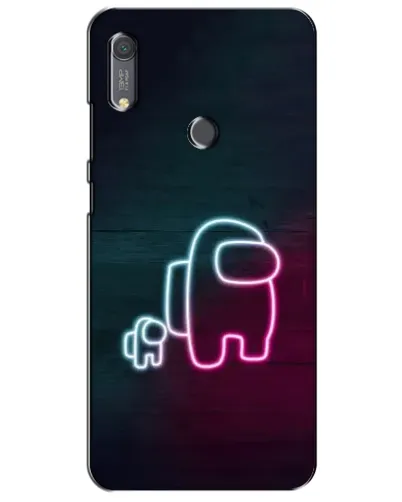 Чехол для Huawei Y6s с картинкой «Among Us неон-арт» Чехол для Huawei Y6s с картинкой «Among Us неон-арт»