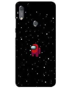 Чехол для Huawei Y6s с картинкой «Красный Among Us»