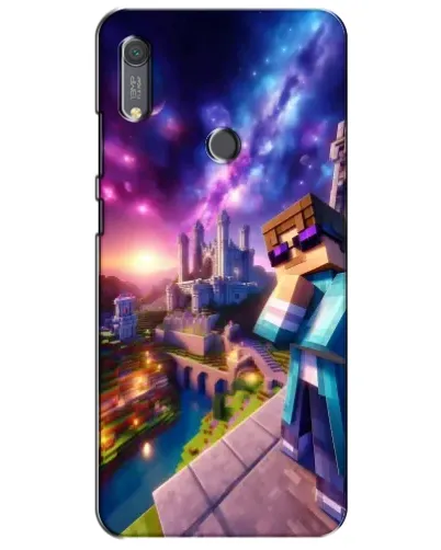 Чехол для Huawei Y6s с картинкой «Стив и космос»