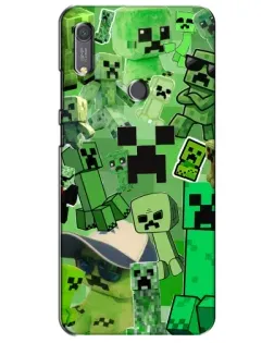 Чохол для Huawei Y6s з картинкою «Кріпери Minecraft»