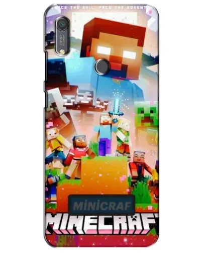 Чехол для Huawei Y6s с картинкой «Minecraft герои игры»