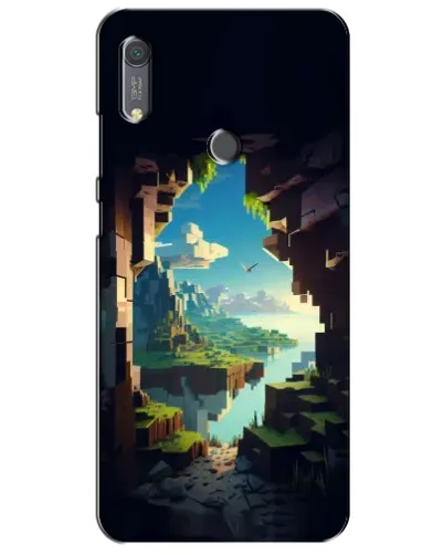 Чехол для Huawei Y6s с картинкой «Вид из пещеры»