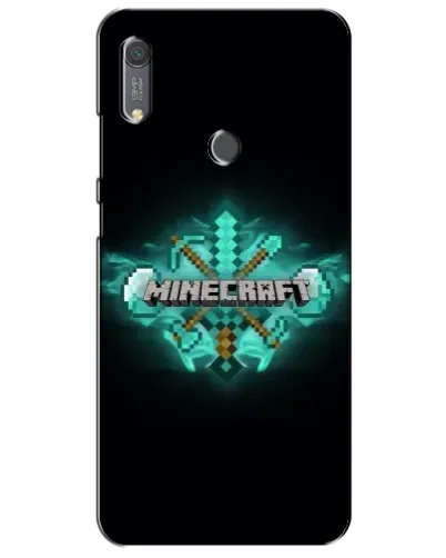 Чехол для Huawei Y6s с картинкой «Minecraft Diamond лого»