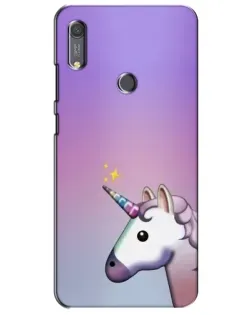 Чехол для Huawei Y6s с картинкой «Единорог градиент»