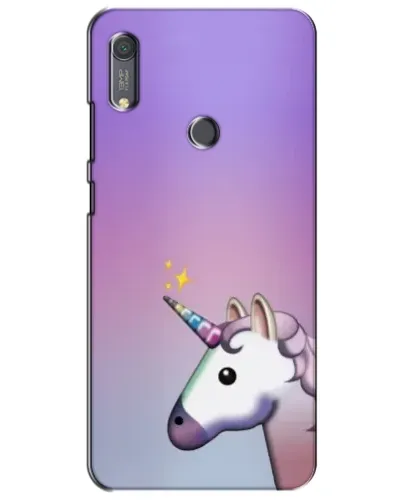 Чехол для Huawei Y6s с картинкой «Единорог градиент»