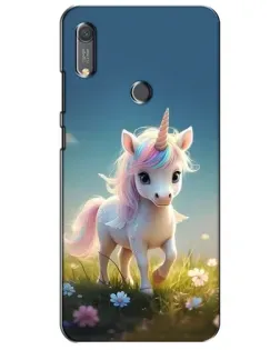 Чехол для Huawei Y6s с картинкой «Единорог на поляне»