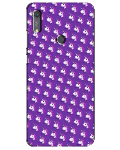 Чехол для Huawei Y6s с картинкой «Единороги на фиолетовом»