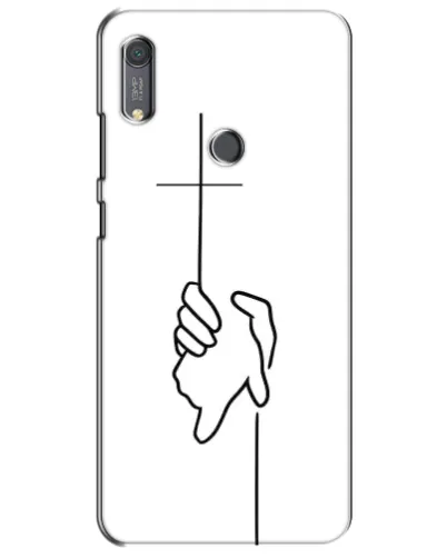 Чехол для Huawei Y6s с картинкой «Рука держит»