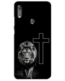 Чехол для Huawei Y6s с картинкой «Лев и Крест»