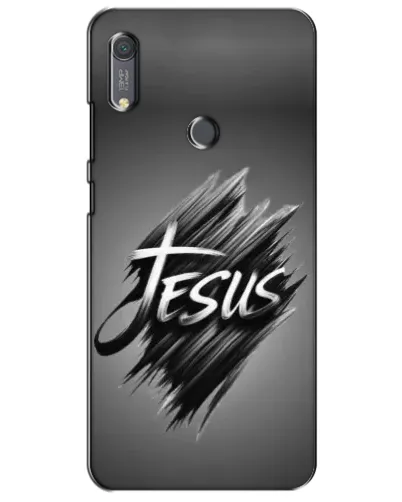 Чехол для Huawei Y6s с картинкой «Надпись Jesus Graffiti»