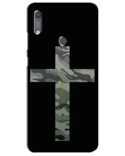 Чехол для Huawei Y6s с картинкой «Милитари Крест»