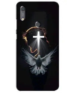 Чехол для Huawei Y6s с картинкой «Голубь и Свет»