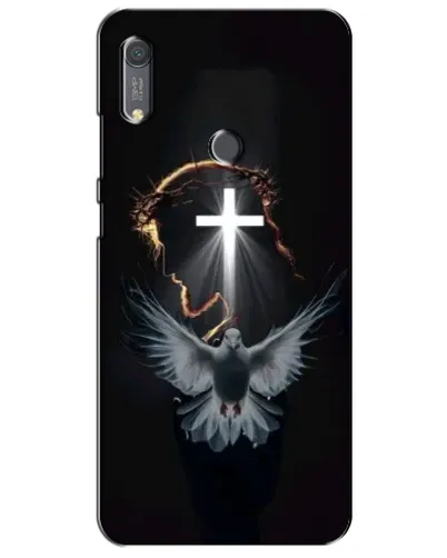 Чехол для Huawei Y6s с картинкой «Голубь и Свет»