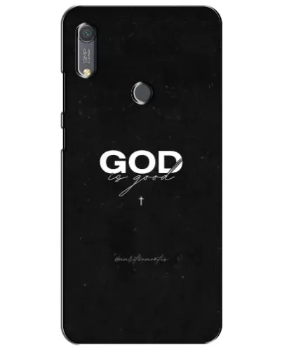 Чехол для Huawei Y6s с картинкой «GOD — Бог над всем»