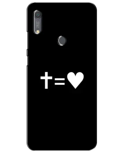 Чехол для Huawei Y6s с картинкой «Крест и Сердце»