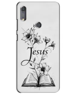 Чехол для Huawei Y6s с картинкой «Цветы и Библия»