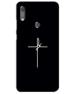 Чехол для Huawei Y6s с картинкой «Тонкий крест»