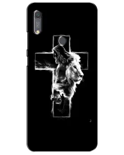 Чехол для Huawei Y6s с картинкой «Сияющий крест Jesus»