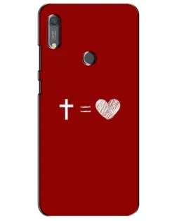 Чехол для Huawei Y6s с картинкой «Уравнение любви»