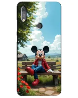 Чохол для Huawei Y6s з картинкою «Міккі на лавці»