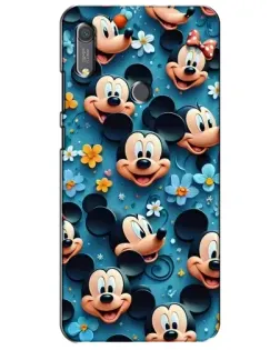 Чохол для Huawei Y6s з картинкою «Паттерн Міккі та Мінні»