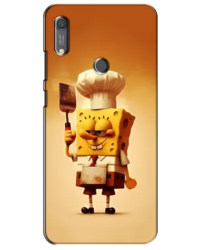 Чехол для Huawei Y6s с картинкой «Губка Боб повар»