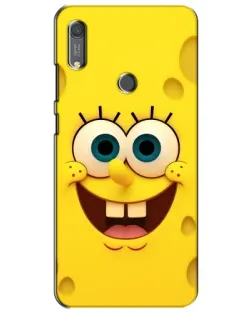 Чехол для Huawei Y6s с картинкой «Губка Боб улыбка»