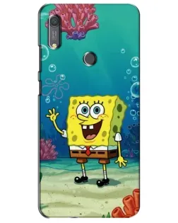 Чехол для Huawei Y6s с картинкой «Подводный привет»