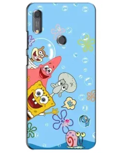 Чехол для Huawei Y6s с картинкой «Веселые пузырьки»