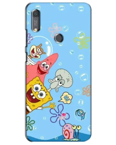 Чехол для Huawei Y6s с картинкой «Веселые пузырьки»