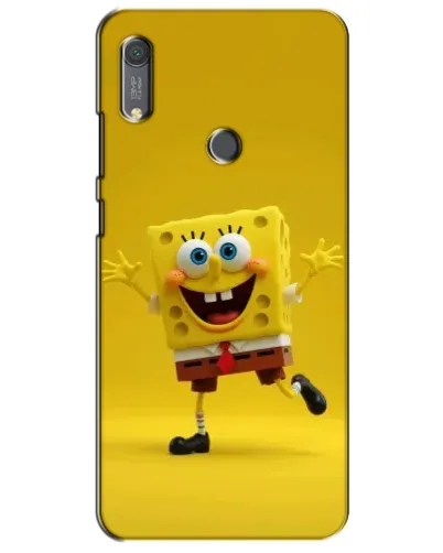 Чехол для Huawei Y6s с картинкой «Позитивный Губка Боб»