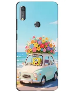 Чехол для Huawei Y6s с картинкой «Автомобильное путешествие»