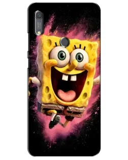 Чехол для Huawei Y6s с картинкой «Взрывной Спанч Боб»