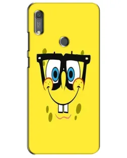Чехол для Huawei Y6s с картинкой «Минималистичный Спанч Боб»