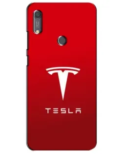 Чохол для Huawei Y6s з картинкою «Tesla Red Classic»