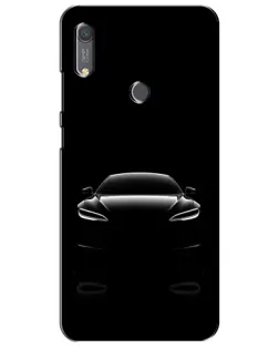 Чохол для Huawei Y6s з картинкою «Силует Tesla Night»