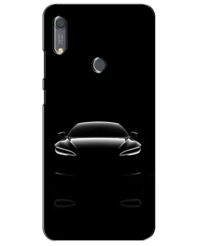 Чохол для Huawei Y6s з картинкою «Силует Tesla Night»