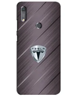 Чохол для Huawei Y6s з картинкою «Металева текстура Tesla»
