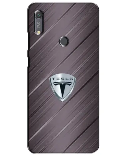 Чохол для Huawei Y6s з картинкою «Металева текстура Tesla»