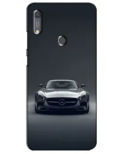 Чехол для Huawei Y6s с картинкой «Mercedes на черном»