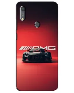 Чехол для Huawei Y6s с картинкой «Mercedes AMG — красная линия»