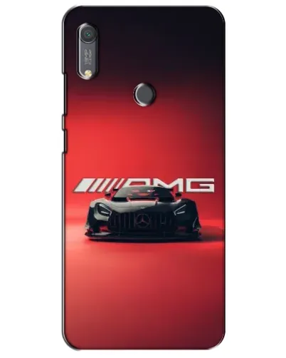 Чехол для Huawei Y6s с картинкой «Mercedes AMG — красная линия»