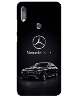 Чехол для Huawei Y6s с картинкой «Mercedes — решетка радиатора»