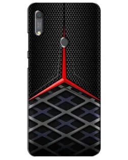 Чехол для Huawei Y6s с картинкой «Mercedes Carbon Grid»