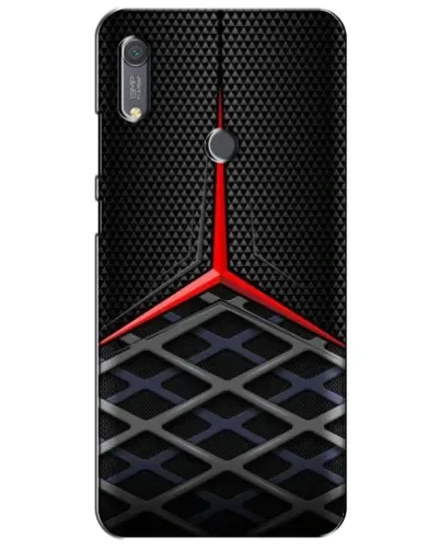 Чехол для Huawei Y6s с картинкой «Mercedes Carbon Grid»