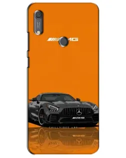 Чехол для Huawei Y6s с картинкой «Оранжевый Mercedes AMG»