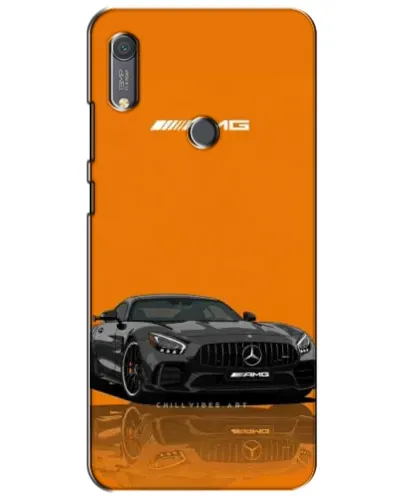 Чехол для Huawei Y6s с картинкой «Оранжевый Mercedes AMG»