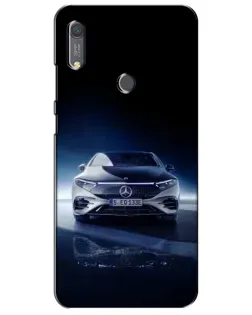 Чехол для Huawei Y6s с картинкой «Ночной Mercedes EQ»